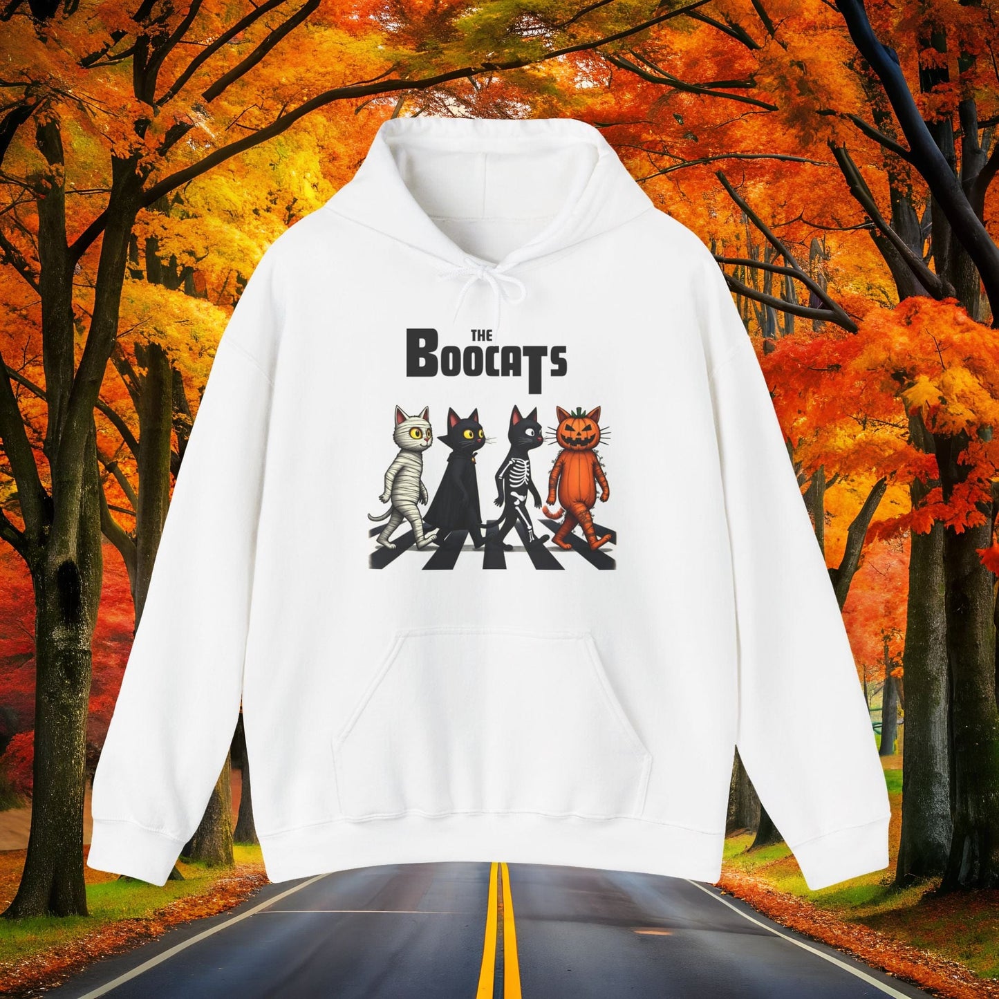 Printify Hoodie White / S The BooCats 👻 SPOOKY Season 🎃 Hoodie