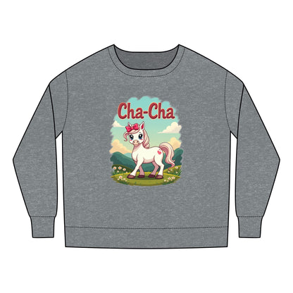 Printify Kids clothes 2T / Granite Heather Horsey 🐴 Toddler Sweatshirt