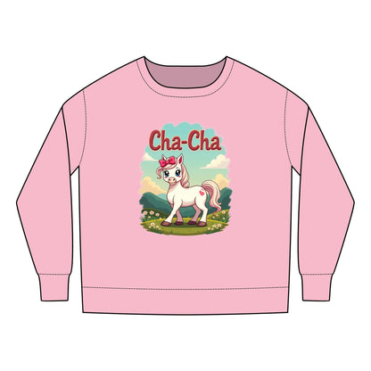 Printify Kids clothes 2T / Pink Horsey 🐴 Toddler Sweatshirt