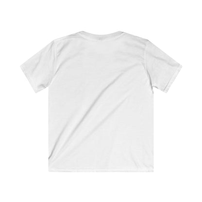 Printify Kids clothes Kids Guitar Cat Softstyle Tee - Stratocaster Design
