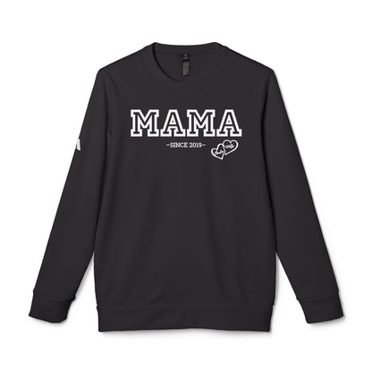 Printify Sweatshirt Black / XS adidas MAMA Unisex Fleece Crewneck Sweatshirt