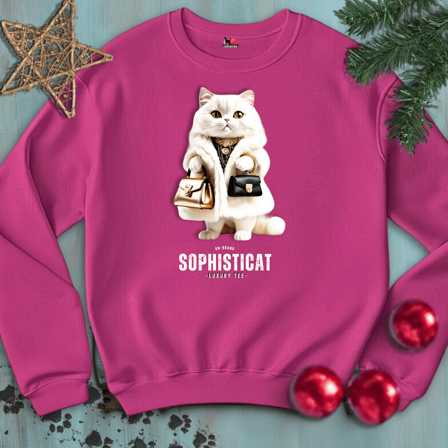 Printify Sweatshirt S / Heliconia SOPHISTICAT-BLACK-2-CATSONAS-FASHION-LUXURY_8a5051ab-b5e0-4c0d-821a-78b1952d2354