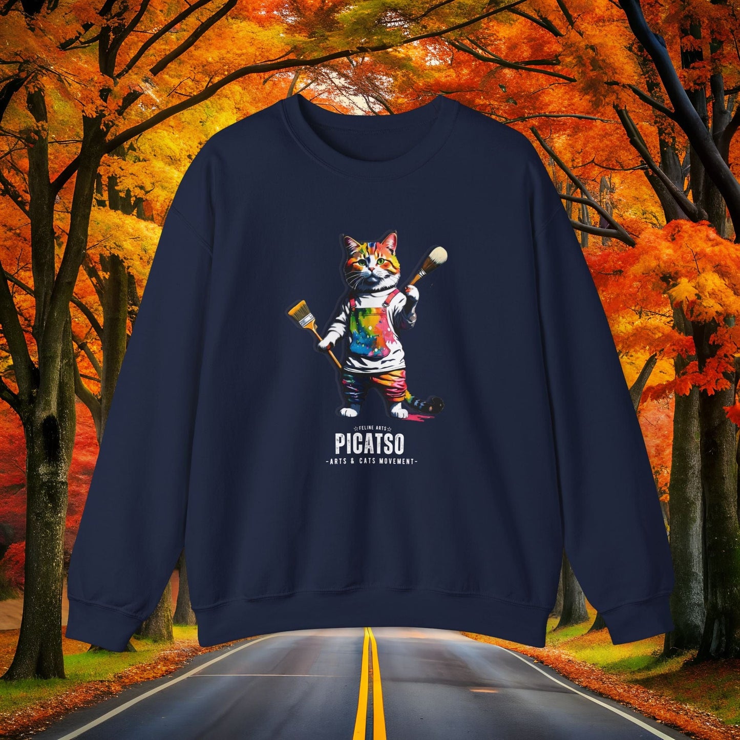 Printify Sweatshirt S / Navy PICATSO 🎨 DEEP SHADES Fall Crewneck