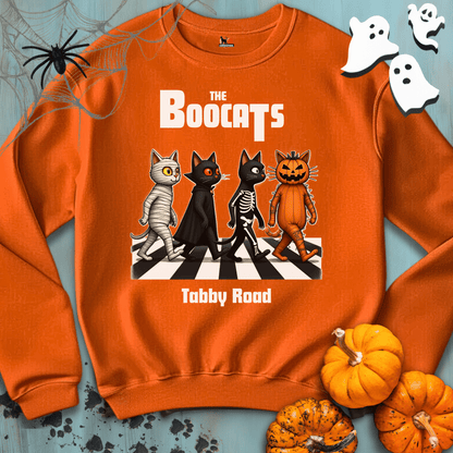 Printify Sweatshirt S / Orange The BOOCATS 👻 SPOOKY 🎃 Crewneck