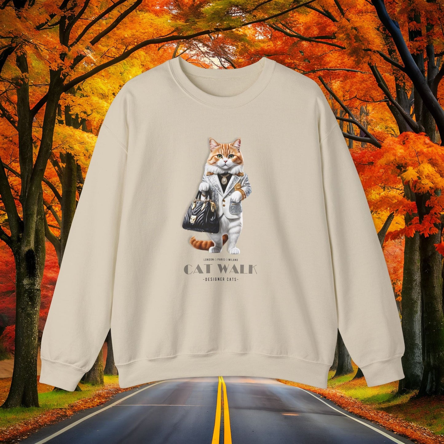 Printify Sweatshirt S / Sand CATWALK 🛍️ Lifestyle Crewneck