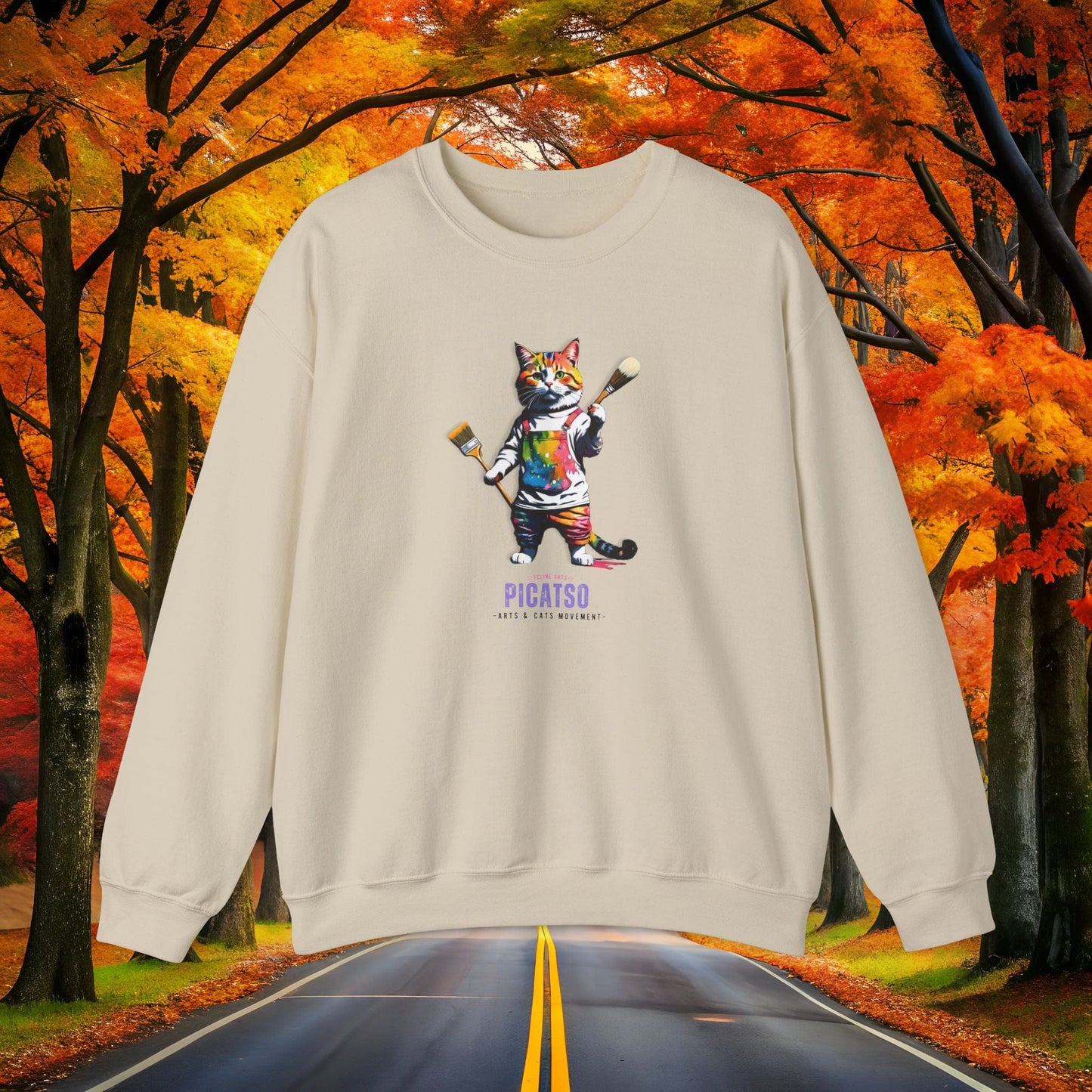 Printify Sweatshirt S / Sand PICATSO 🎨 PASTELS Cuddly Crewnecks