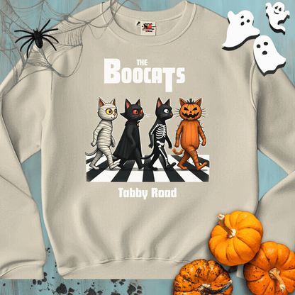 Printify Sweatshirt S / Sand The BOOCATS 👻 SPOOKY 🎃 Crewneck