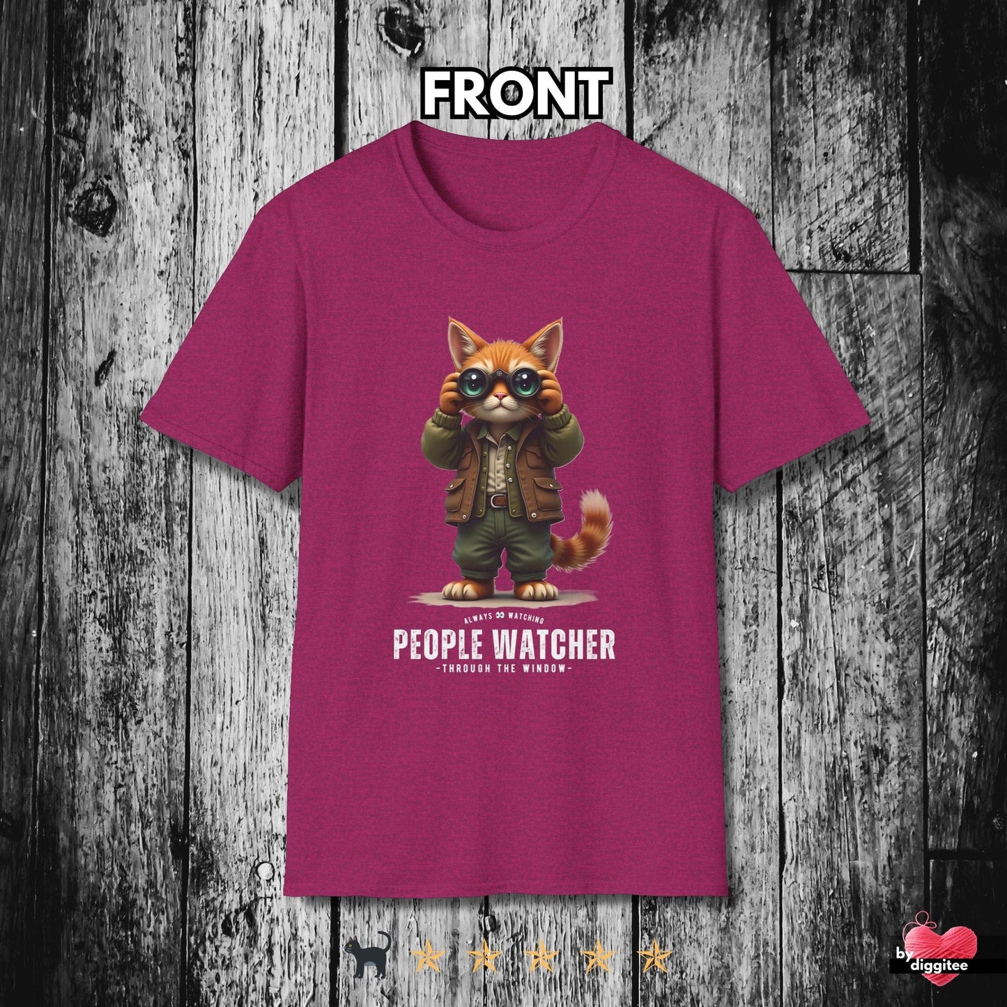 Printify T-Shirt Antique Heliconia / S People Watcher 👀 T-Shirt