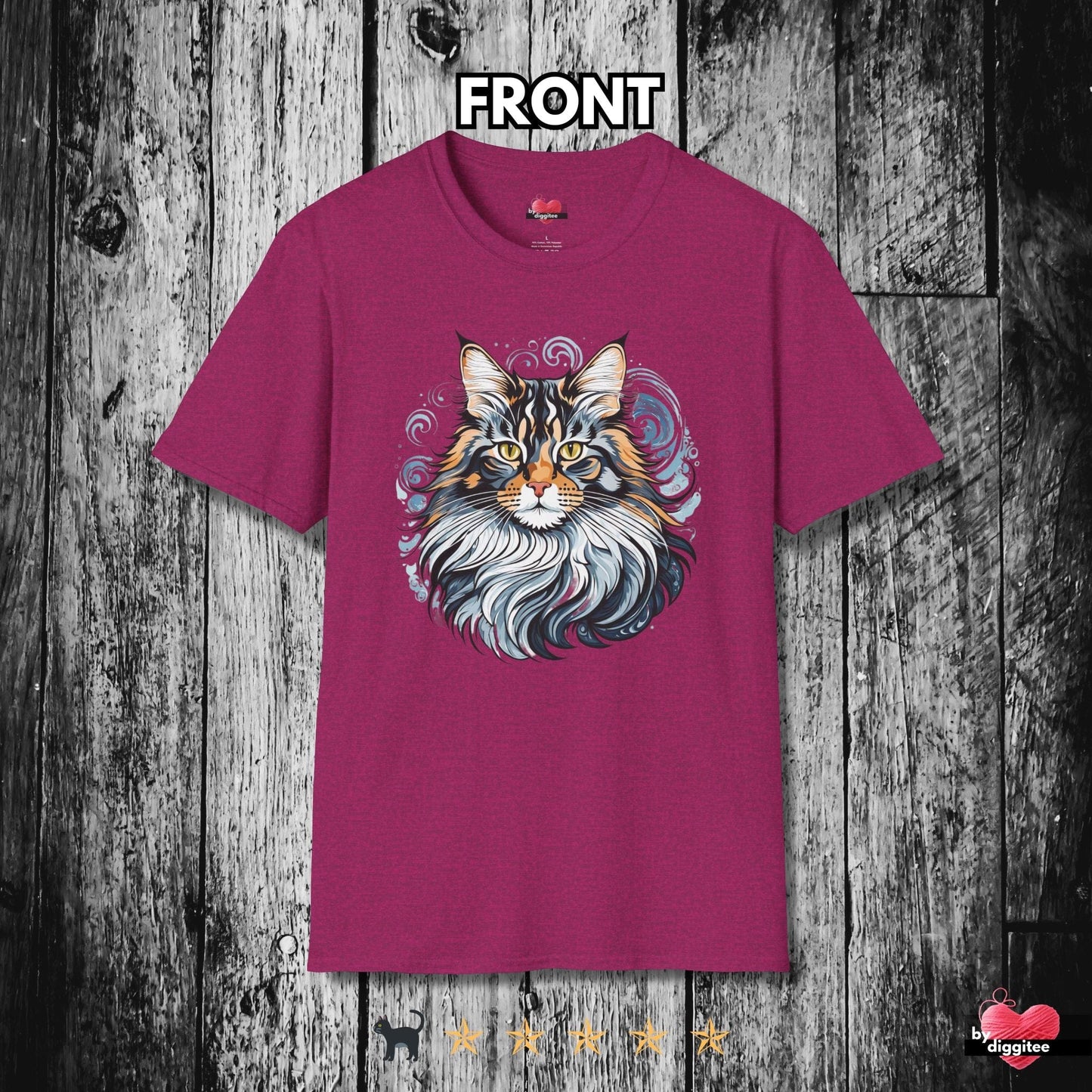 Printify T-Shirt Antique Heliconia / S The Mainee Cats 🐈 Majestic