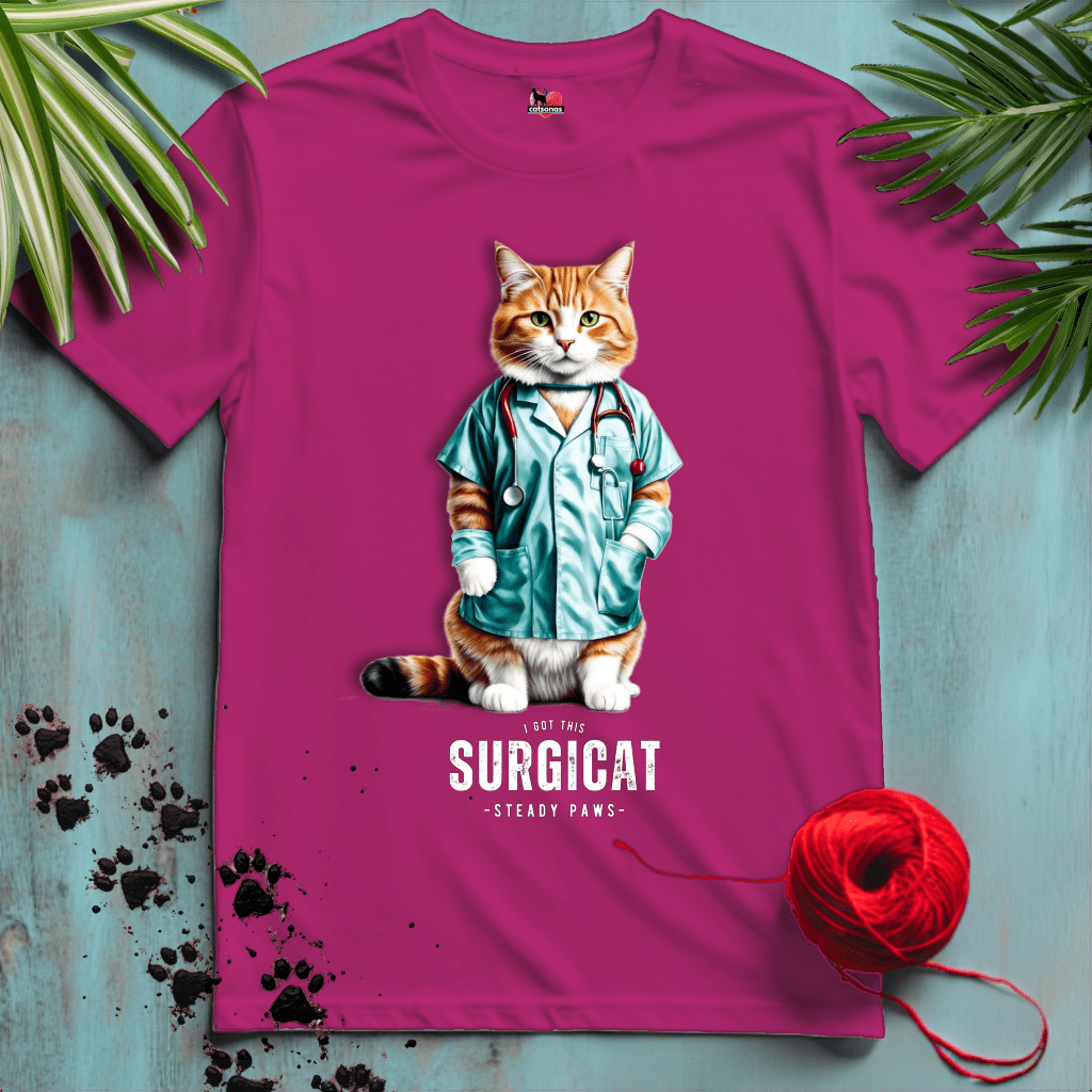 Printify T-Shirt Antique Heliconia / XL SURGICAT 🩺 DOCTOR-SURGEON | Healthcare Cats Collection