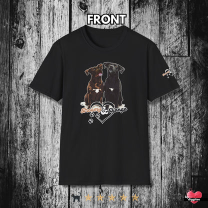 Printify T-Shirt Black / S Broomy & Django | Best Dogs Ever