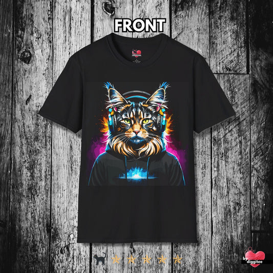 Printify T-Shirt Black / S 🇬🇧 CUSTOM Cats 🩷 DJ Danny