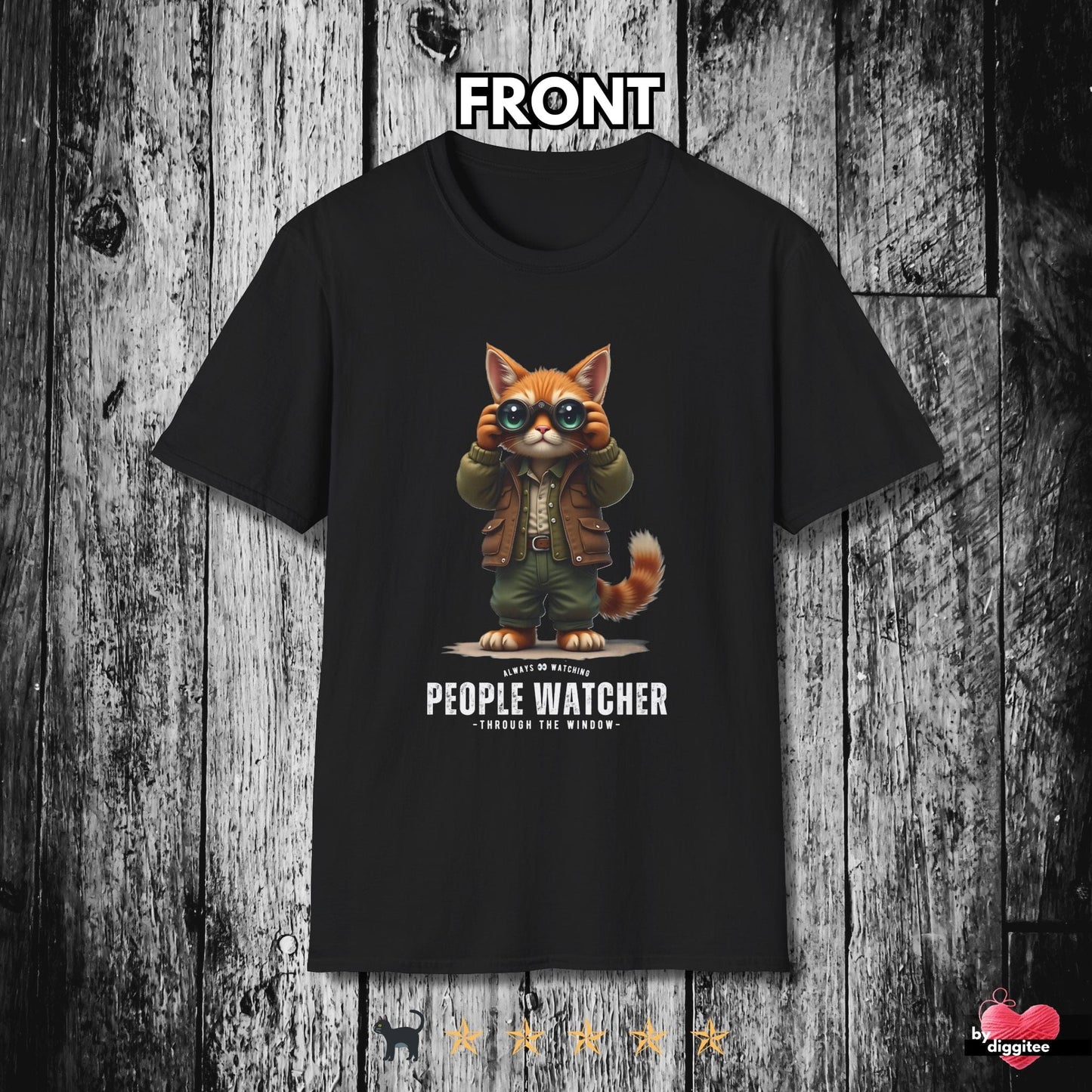 Printify T-Shirt Black / S People Watcher 👀 T-Shirt