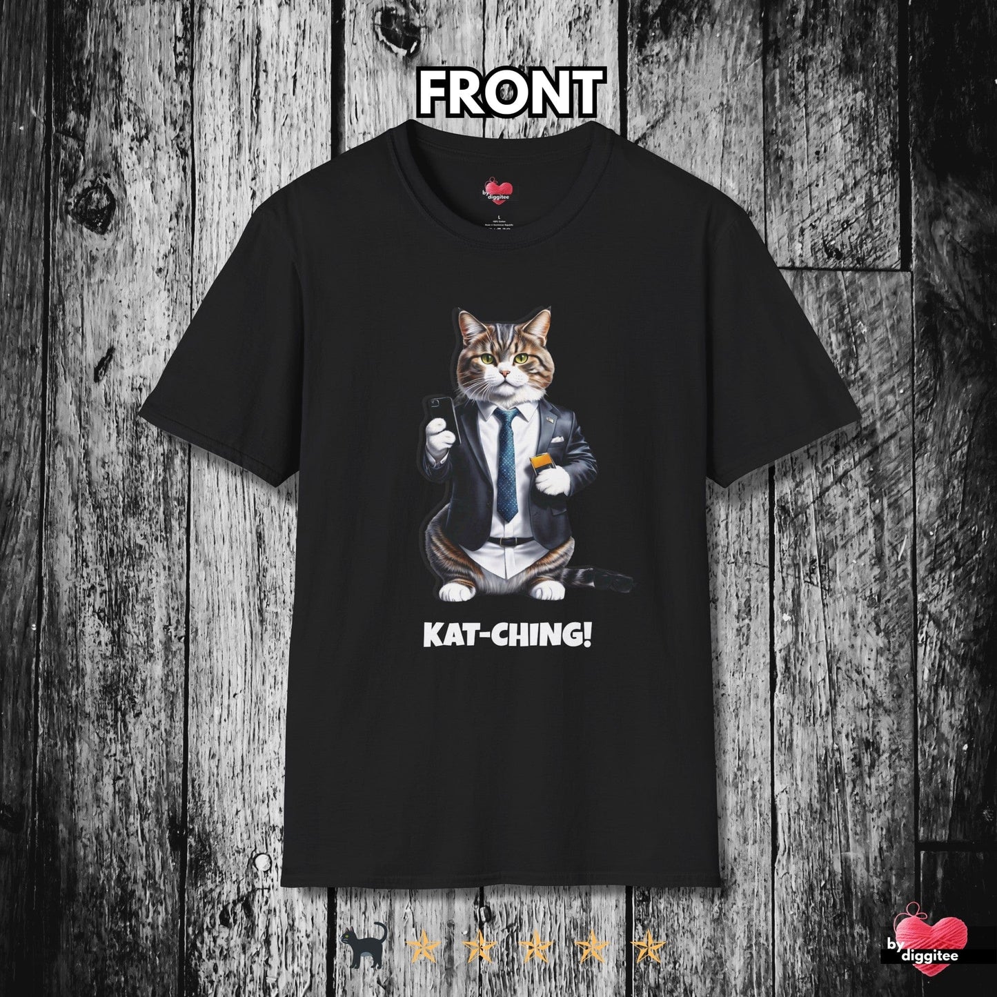 Printify T-Shirt Black / S 📈 SALES CAT🚀 BOSS Colors