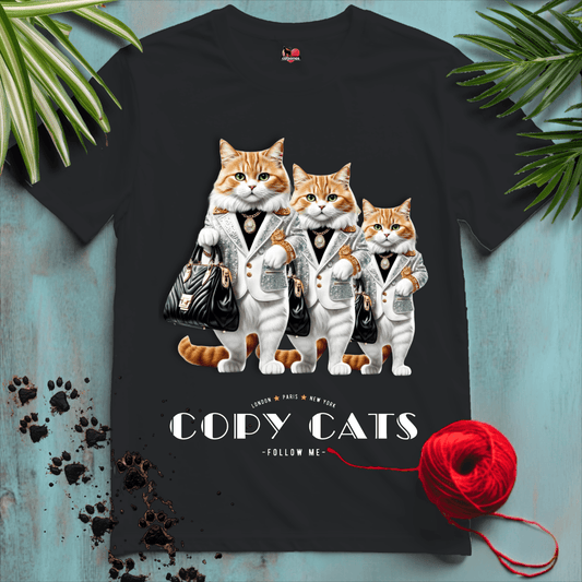 Printify T-Shirt Black / XL COPY-CATS.💎 FASHION-LUXURY | Lifestyle Cats Collection