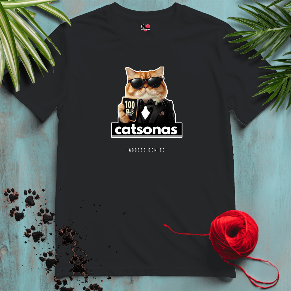 Printify T-Shirt Black / XL MEMBERS-ONLY ⭐️ TOP-CATS-100-CLUB | Lifestyle Cats Collection