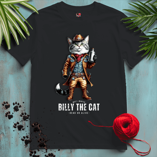 Printify T-Shirt Black / XS BILLY-THE-CAT 🤠 WILD-WEST | Legends Collection