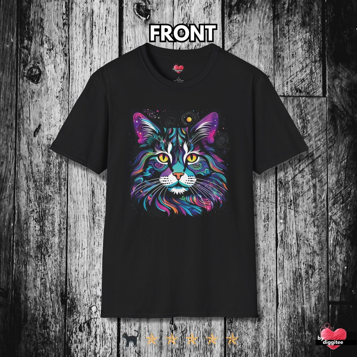 Printify T-Shirt Black / XS The Maine CATS 🐈‍⬛ Dreamy