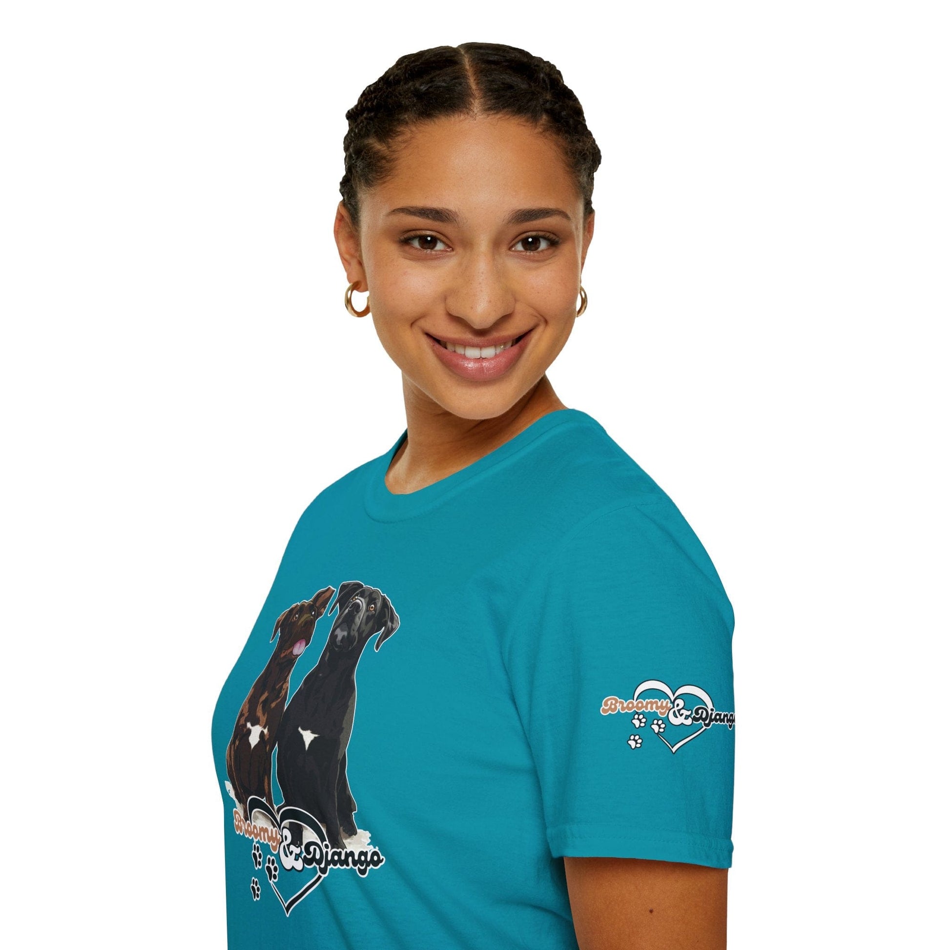 Printify T-Shirt Broomy & Django | Best Dogs Ever