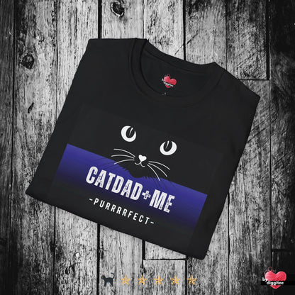 Printify T-Shirt CATDAD+ME 💙 🐈‍⬛ ROYAL Blue