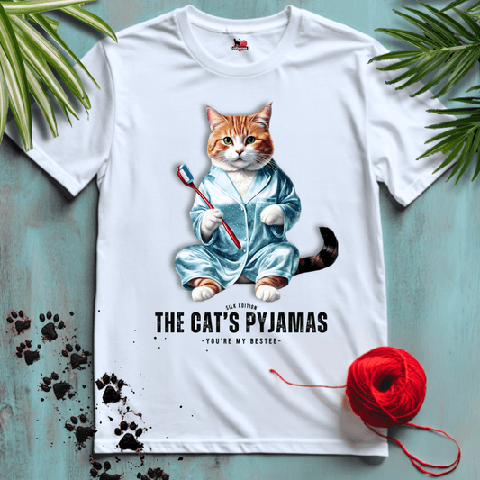 Printify T-Shirt CATS-PAJAMAS 😴 BEST NIGHTEE | Lifestyle Cats Collection