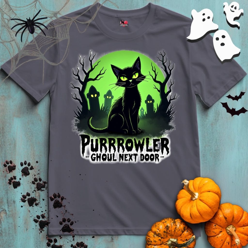 Printify T-Shirt Charcoal Grey / XL PURRROWLER 👻 SPOOKY Season 🎃 HALLOWEEN Collection