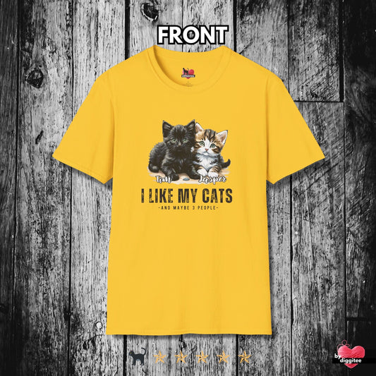 Printify T-Shirt Daisy / S CUSTOM Cats 🐈 🐈‍⬛ I LIKE MY Cats.. And...