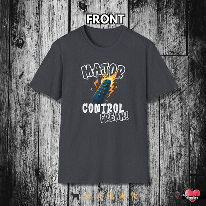 Printify T-Shirt Dark Heather Grey / XS (REMOTE) CONTROL 📺 FREAK Unisex T-shirt