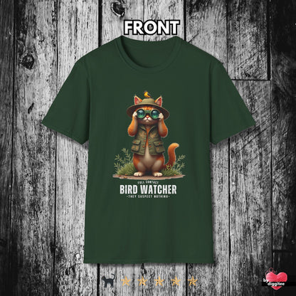 Printify T-Shirt Forest Green / S Bird Watcher 🐦‍⬛ T-Shirt