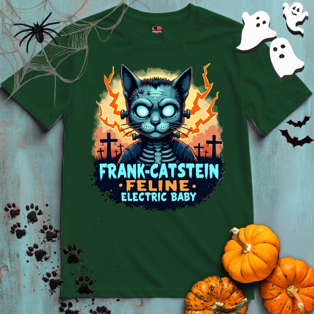 Printify T-Shirt Forest Green / S FELINE ELECTRIC BABY 👻 SPOOKY Season | HALLOWEEN Collection