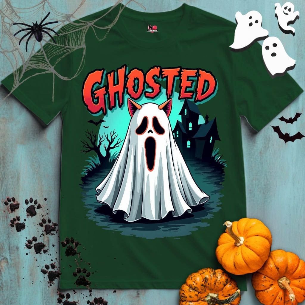 Printify T-Shirt Forest Green / S GHOSTED 👻 SPOOKY Season 🎃 HALLOWEEN Collection