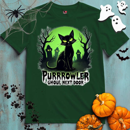 Printify T-Shirt Forest Green / XL PURRROWLER 👻 SPOOKY Season 🎃 HALLOWEEN Collection