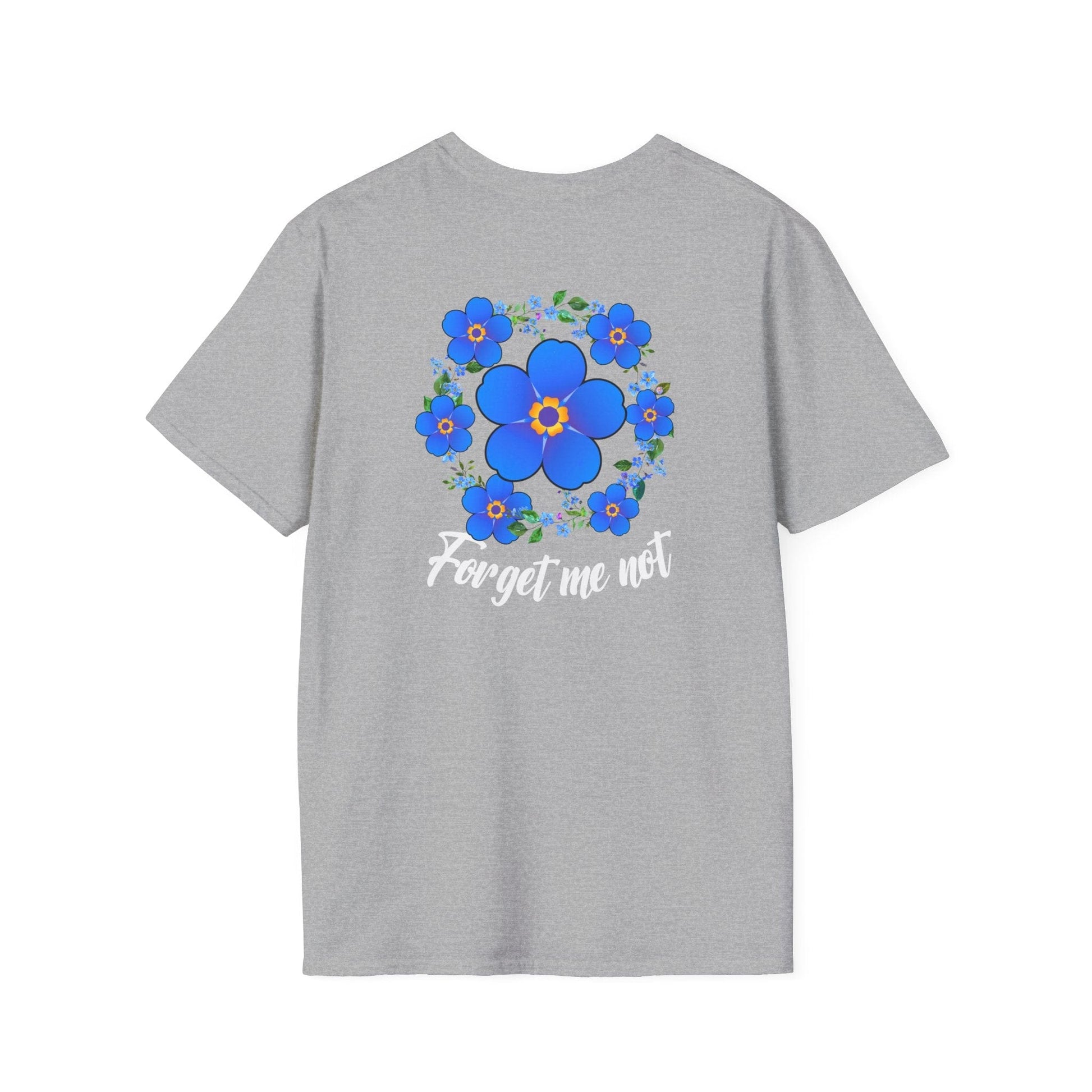 Printify T-Shirt Forget Me Not Floral Softstyle T-Shirt