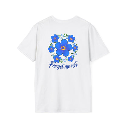 Printify T-Shirt Forget Me Not Floral Softstyle T-Shirt