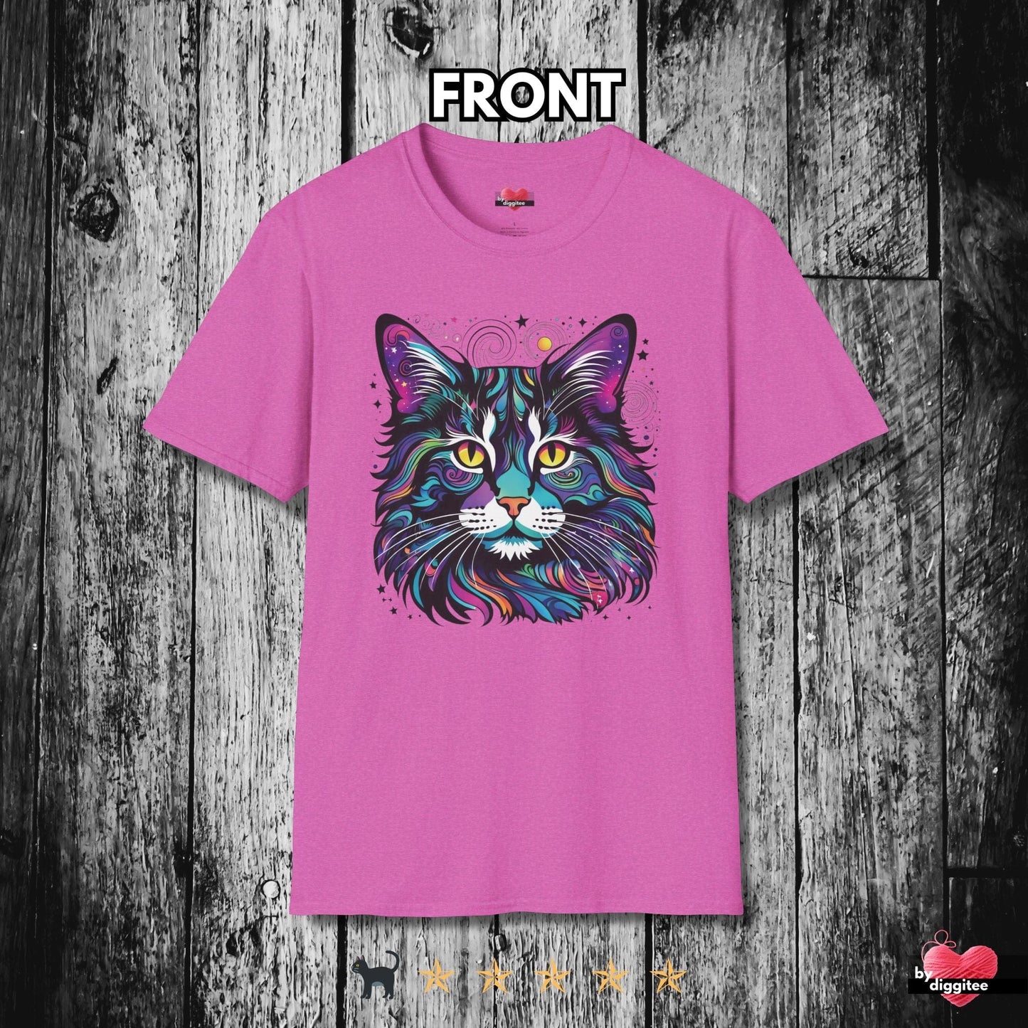 Printify T-Shirt Heather Berry / S The Maine CATS 🐈‍⬛ Dreamy