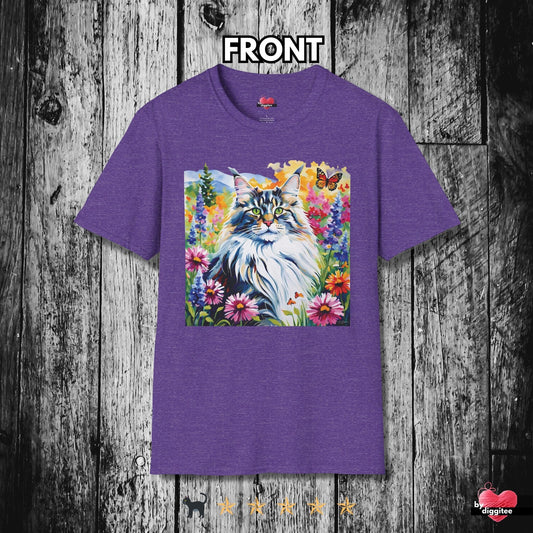 Printify T-Shirt Heather Purple / S The Maine CATS 🐈 Serenity