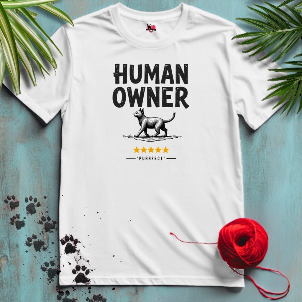 Printify T-Shirt HUMAN OWNER ⭐️ 5 STAR Review T-shirt