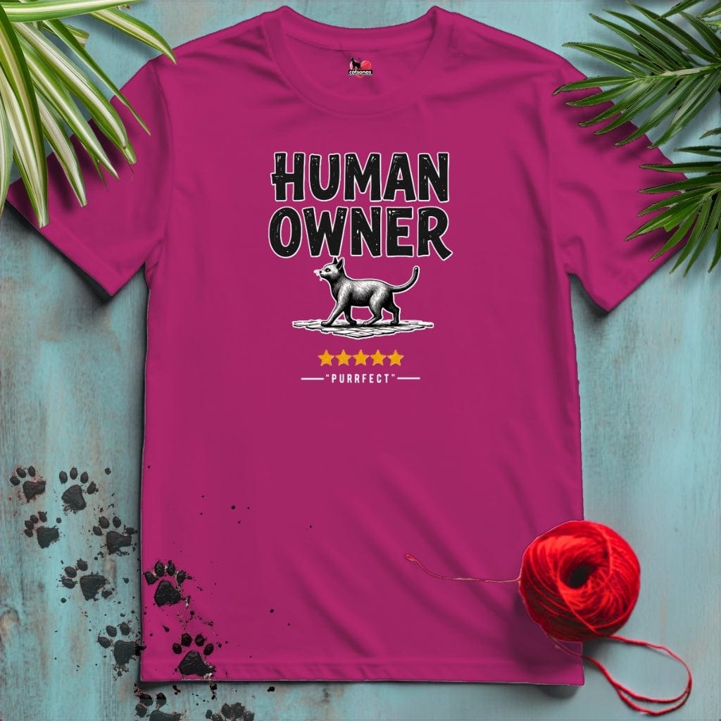 Printify T-Shirt HUMAN OWNER ⭐️ 5 STAR Review T-shirt