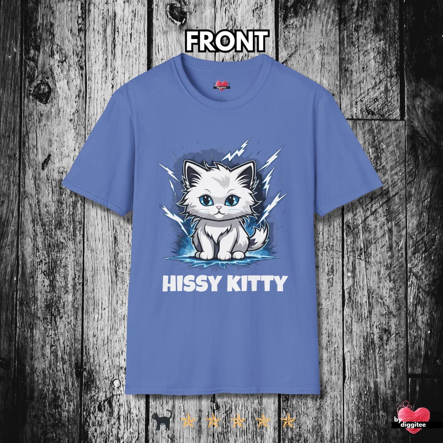 Printify T-Shirt Iris / S Funny CATS 🐈‍⬛ HISSY KITTY