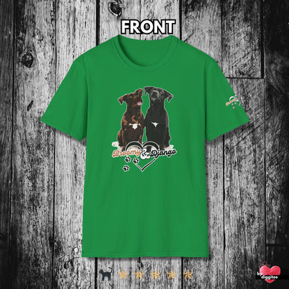 Printify T-Shirt Irish Green / S Broomy & Django | Best Dogs Ever