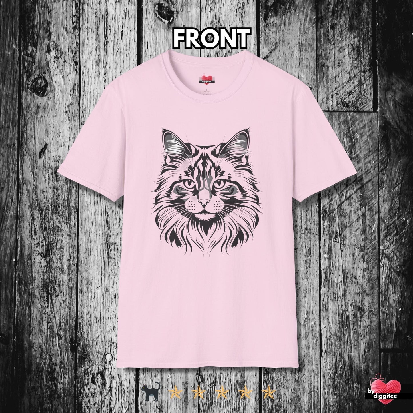 Printify T-Shirt Light Pink / S The Mainee Cats 🐈 Just Plain Purdy