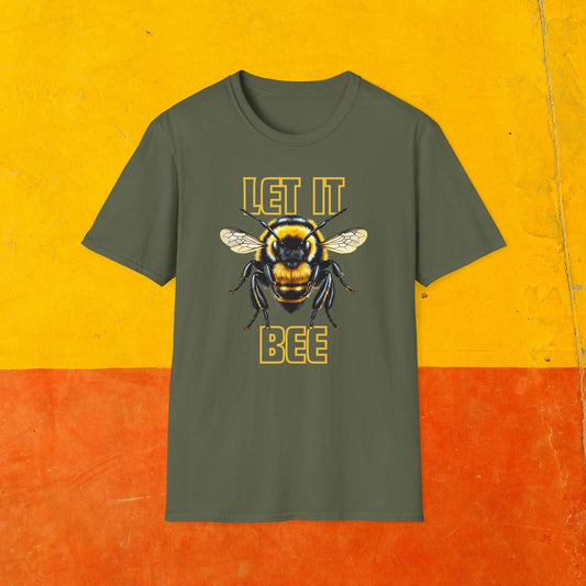 Printify T-Shirt Military Green / S Back-Alley FINDS 🐝 Let it BEE