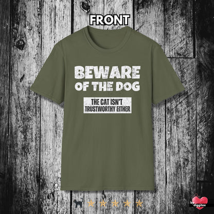 Printify T-Shirt Military Green / S Funny Pet Lovers T-Shirt