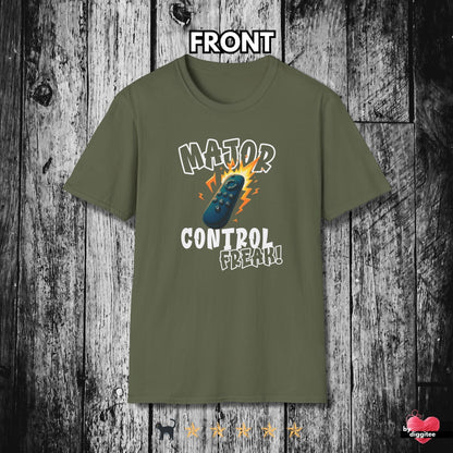 Printify T-Shirt Military Green / S (REMOTE) CONTROL 📺 FREAK Unisex T-shirt