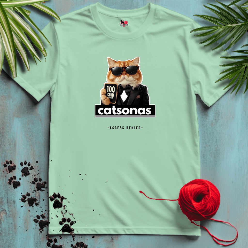 Printify T-Shirt Mint Green / XL MEMBERS-ONLY ⭐️ TOP-CATS-100-CLUB | Lifestyle Cats Collection