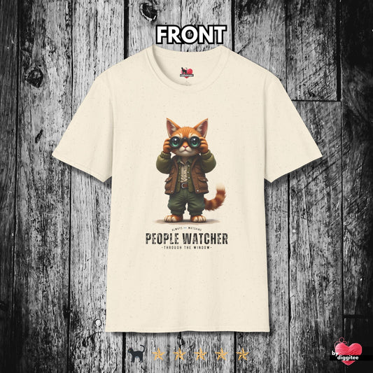 Printify T-Shirt Natural / S People Watcher 👀 T-Shirt