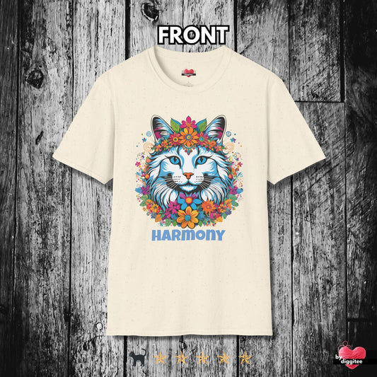 Printify T-Shirt Natural / S Pretty CATS ✌️ HARMONY