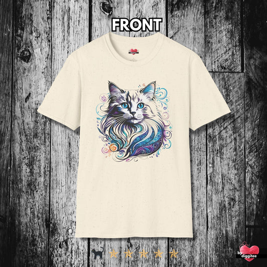 Printify T-Shirt Natural / S 🐈‍⬛ Pretty CATS 🐈 Purdy