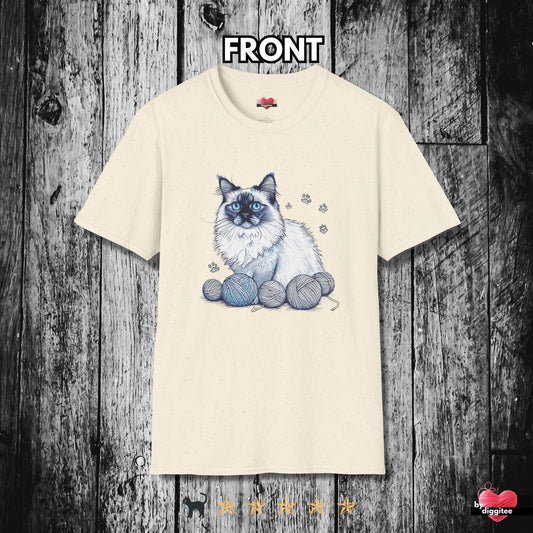 Printify T-Shirt Natural / S 🐈‍⬛ Pretty CATS 🐈 Yarns