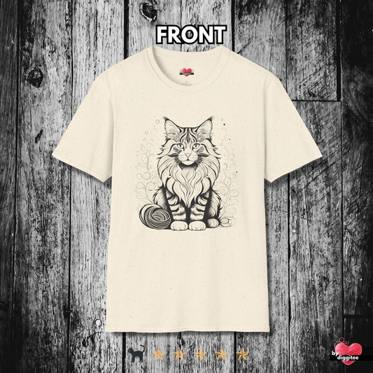 Printify T-Shirt Natural / S The Maine CATS 🐈 Artistic